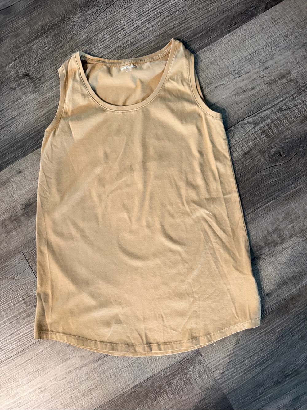 Lands End Women’s Cream Tank Top XS